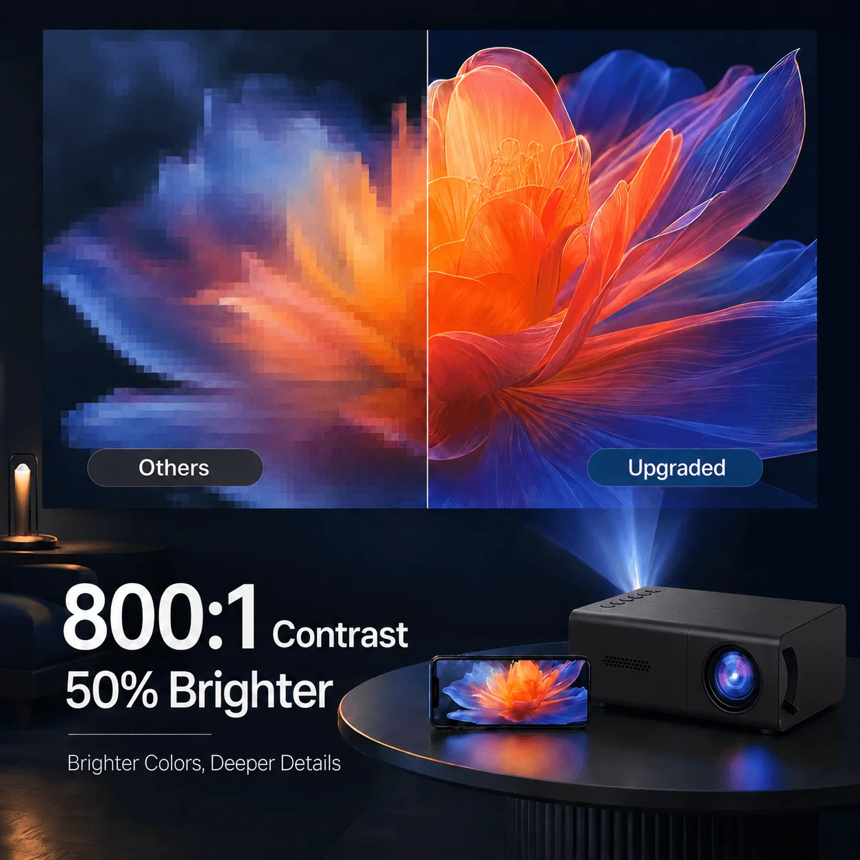 Mini projecteur portable, comp - Android Tablet Gaming Accessories avis et prix