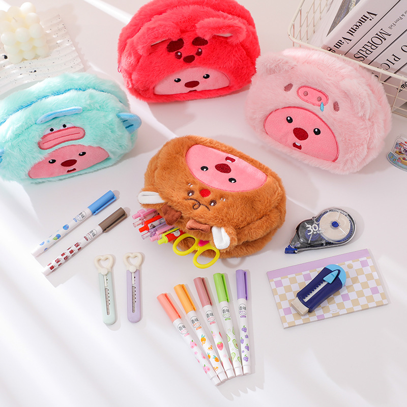 Sac à crayons en peluche de de - Case With Pencil Holder avis et prix